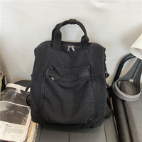 Retro denim travel backpack -4 colors - Thumbnail 5