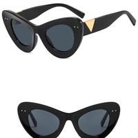 Big frame cat eye sunglasses - Thumbnail 5