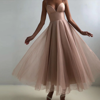 Fashion sexy deep v mesh stitching women dress - Thumbnail 1