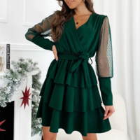 Sexy Transparent Long Sleeve Female Lace Up  - Thumbnail 1
