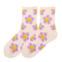 HAPPY KAWAII FLOWERS SOCKS ( SET / 5 Pairs )  - Thumbnail 7