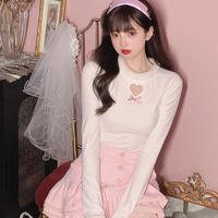 Cute Sexy Pastel White & Pink Fur Plush Sweaters Tops - Thumbnail 2