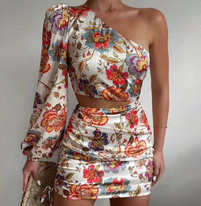 Casual Fashion Long Sleeve Print Dress