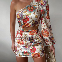 Casual Fashion Long Sleeve Print Dress - Thumbnail 2