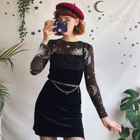 Free Shipping-SUN AND MOON MESH TOP - Thumbnail 3