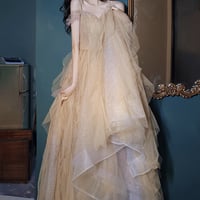 Cute tulle sequins long prom dress A line evening dress - Thumbnail 7