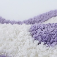 Cute Purple Smile Bunny Rabbit Soft Plush Rug Carpets Decor - Thumbnail 6