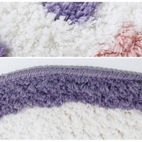 Cute Purple Smile Bunny Rabbit Soft Plush Rug Carpets Decor - Thumbnail 5