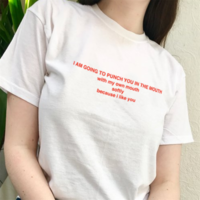 Free Shipping-"BECAUSE I LIKE YOU" TEE - Thumbnail 1