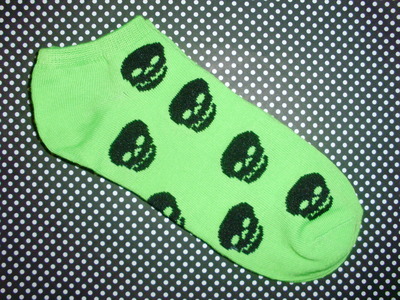 Skull Socks (Green)