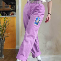 STARS TAROT VIOLET PANTS - Thumbnail 2