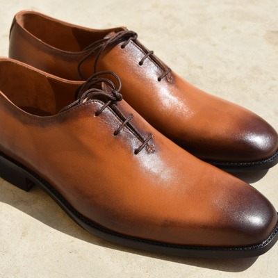 Classic hand stitch men's two tone derby genuine leather lace up wedding shoes