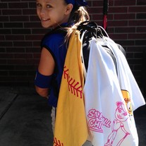 SOFTBALL CHICK TOWELS
