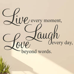 Original live laugh love wall sticker quote