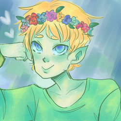 Yogs   martyn flower crown