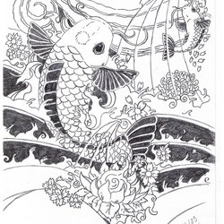 Koi tattoo by fufkoda