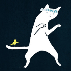 Yoko tanji cat illustrations 4