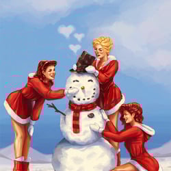 Frosty the snowman by agentscarlet