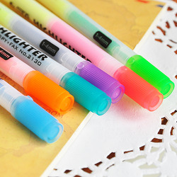 Multicolor pen stationery double slider multicolour neon pen marker pen watercolor pen