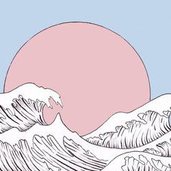 Pastel waves