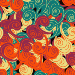 Swirly autumn colours backround