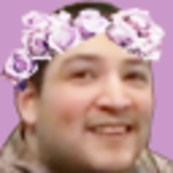 Uberhaxornova purple pastel flower crown