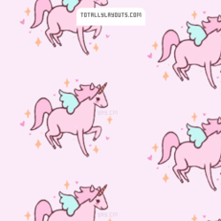 Pink cute unicorns