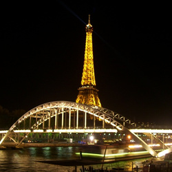 Eiffel tower picture at night