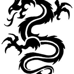 Tribal dragon tattoo