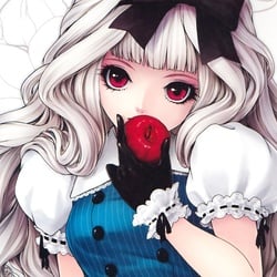 Chicas anime chica comiendo manzana fondos pantalla 520212