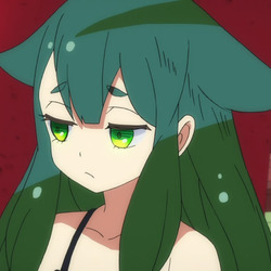 Gatchaman crowds 03 utsutsu shy looking away afraid cute cat ears underwear