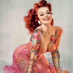 60fb0ed3a4ac08d3027e2317c856be63  retro tattoos tattoo pin up2