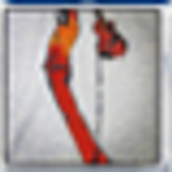 The smashing orange icon