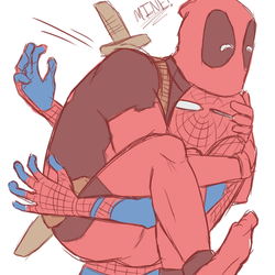 Deadpool x spider man