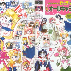 All the characters in the artbook