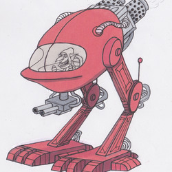 Red mech and goblin original