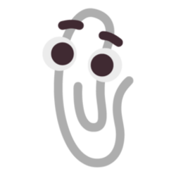 Windows 11 clippy paperclip emoji