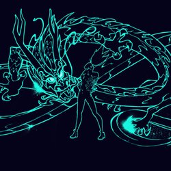 Neon dragon
