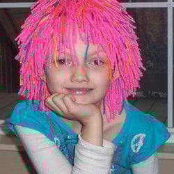 Bright pink wackywigz